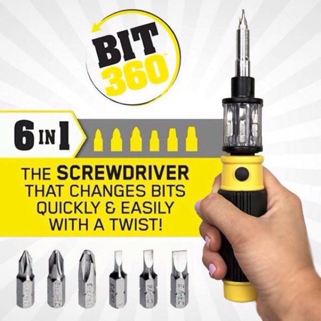 [CLEARANCE SALE] 6 in 1 Bit 360 Rotating Chamber Screwdriver | Lazada PH