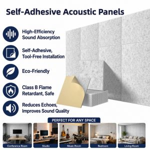 Sound Proof Wall Panel Self-adhesive Panel 12 Pack Studio Office Home Wall Karaoke 12 x 12 x 0.4 inch