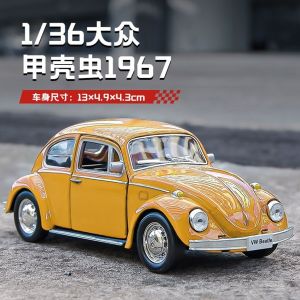 1/36 Alloy Tailstock Classic Model Children Retro Car Exquisite Desktop Ornament Interesting Inte Birthday Festival Gift