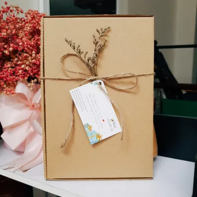 Hộp quà giấy craft - hộp giấy gói quà - hộp đựng quà xinh xắn