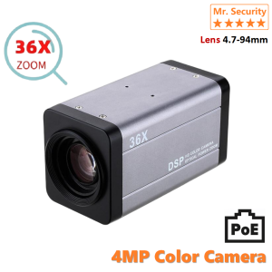 4MP IP Camera for Waybill Reading & Multi-Scene Surveillance 36X Optical Zoom Human Detection H.265 PoE support | IP-E40-36G/X
