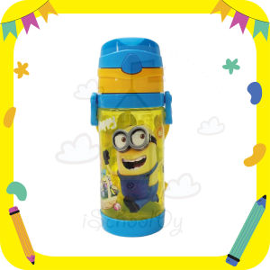 iSchoolDy Hello Kitty Melody Thomas 450ML Water Bottle with Straw Air Botol 卡通水壶