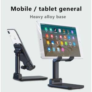 Universal Phone Stand Foldable Desk Phone Holder Telescopic Adjustable Angle Mobile Pad Stand