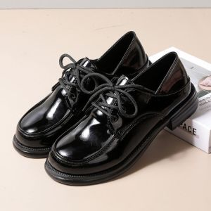 Free Shipping WomenS Versatile Flat Loafers With Laces Suitable For Work Autumn 2026 New Style Preppy Style