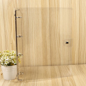 GIORGIONE A4/A5/A6/A7 School Clip File Plastic Transparent Notebook Loose Leaf Ring Planner Binder