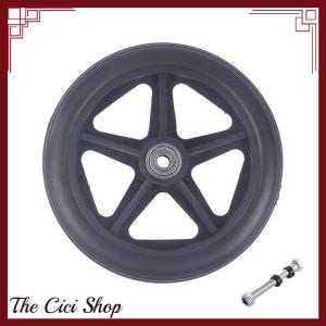[The Cici Shop] 6 Inch Wheels Smooth Flexible Heavy Duty Wheelchair Front Castor Solid Tire Wheel Wheelchair Replacement Parts