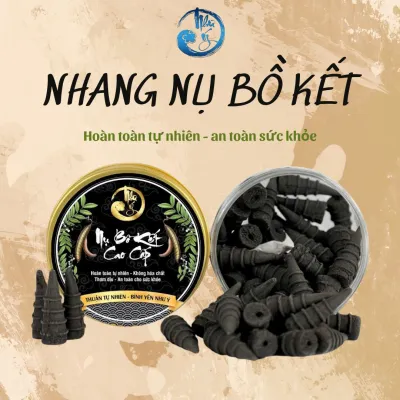 Nhang Nụ Bồ Kết Tự Nhiên 45 Phút Nụ Trầm Hương khoi Ngược Không Chất Độc (48 Nụ/Hộp)