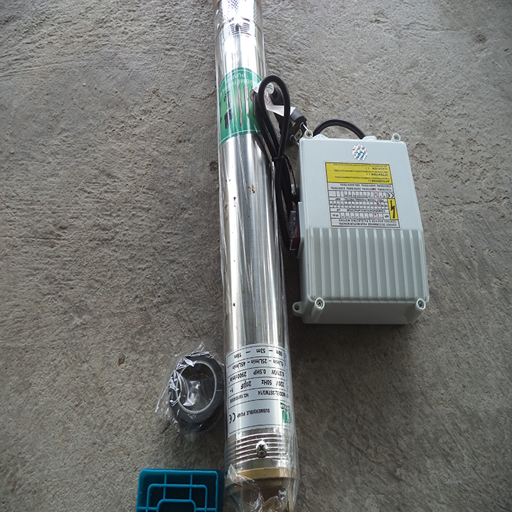 Máy bơm hỏa tiễn giếng khoan pumpman 3stm3/27,đường kính ống 76 750W. 