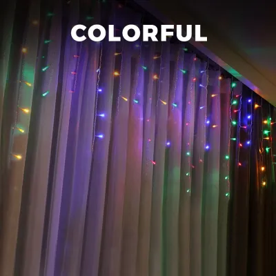 OSQ 4.3m/6m/6.5m/6.8m Plug in OR Solar Power Christmas Fairy String Curtain Light Decoration