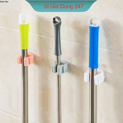 Móc Dán Tường Kẹp Giữ Cây Lau Nhà / Móc Treo Chổi Treo Ô Đồ Dùng