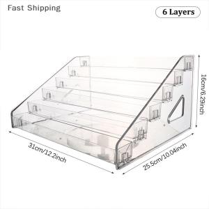 🔥🔥🔥sjqgqx 3 4 5 6 7 lớp sơn móng tay Hiển thị đứng rõ ràng mỹ phẩm hiển thị giá chủ tinh dầu chai tổ chức Lưu trữ