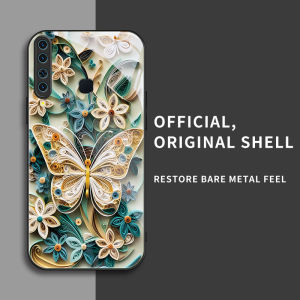 สำหรับ Samsung Galaxy A9 2018 & Samsung A9 Star Pro & Samsung A9s เคสศัพท์ป้องกันการตก ลายดอกไม้ผีเสื้อ บุคลิกภาพทันสมัย