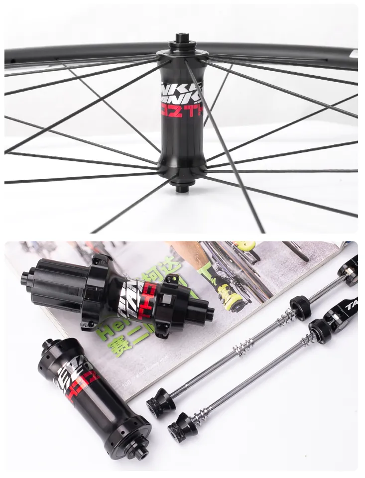 Jeu De Moyeu Route Frein à Disque - Compatible Center Lock Et 6 Vis, 24 Trous, Pour Shimano