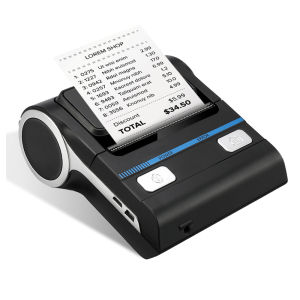 Milestone 80mm Thermal Printer Bluetooth Android 3 Inch Mini Portable Ticket Bill Machine MHT-P8001 Handheld 80MM Receipt Printer Support PC Android iOS Business Home Store