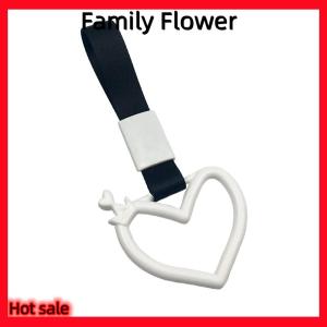 Family Flower Flash Sale Colorful Car Tow Strap Tsurikawa Ring Heart JDM Train Bus Handle Hand Strap Styling Drift Charm Strap Auto Accessories