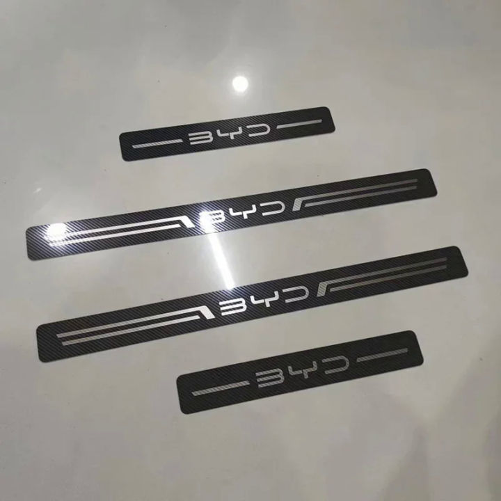 For Byd Atto 3 Ev Car Door Sill Stainless Metal Protection For Byd Atto 