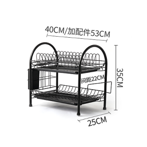 【More Space】Multi-layer Drain Rack New Taller Stable Dishwasher Racks Various Cutlery Storage Racks