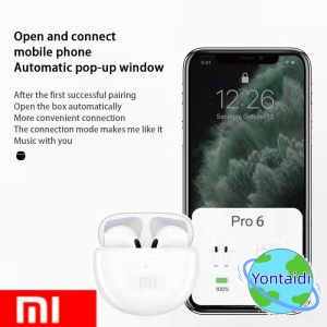 🔥 【Readystock】 + FREE Shipping🔥Bottom Price Xiaomi Pro 6 TWS Bluetooth Earphone Wireless Headphone HiFi Bass Game Headset Touch Control 6 Generation Pro6 tws Bluetooth Earbuds