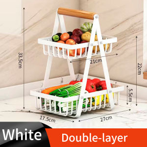 [SG Seller] Multi-purposed Storage Rack Fruit Basket Vegetable Snack Kitchen Seasoning Storage Rack Kitchen Organizer Rack Fruit Rack