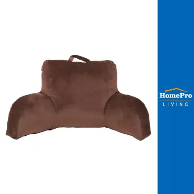 HOME LIVING STYLE เบาะรองหลัง FUR 18x29 นิ้ว สีน้ำตาล จัดส่งโดย HomePro