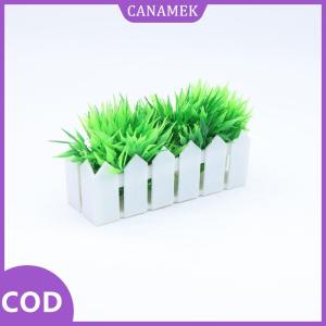 CANAMEK✨ 1 12 Nhà búp bê mô phỏng cỏ cây xanh mô hình hàng rào nhà búp bê thu nhỏ trang trí sân vườn búp bê phụ kiện nhà