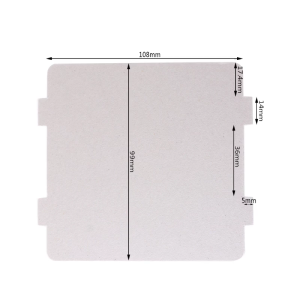 5Pcs Mica Plates Sheets Microwave Oven Repairing Part 108x99mm Kitchen For Midea