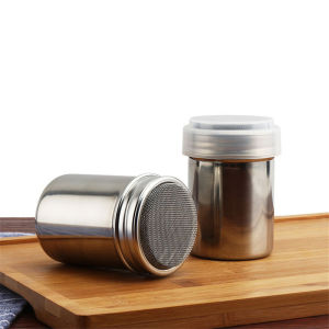Follow Get New[Beautiful SS] Stainless Steel Chocolate Shaker Icing Sugar Powder Cocoa Flour Coffee Sifter