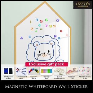 Magnetic SG PVC Whiteboard Blackboard Wall Sticker - Black White Writing Drawing Memo Chalk Board School Classroom