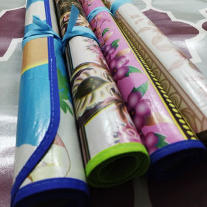 Kids Mat Thin/ Nipis Tikar Budak tikar Getah Tikar Nipis Murah tikar Budak Kartun Plastic Mat 3D Printed Baby Playmat