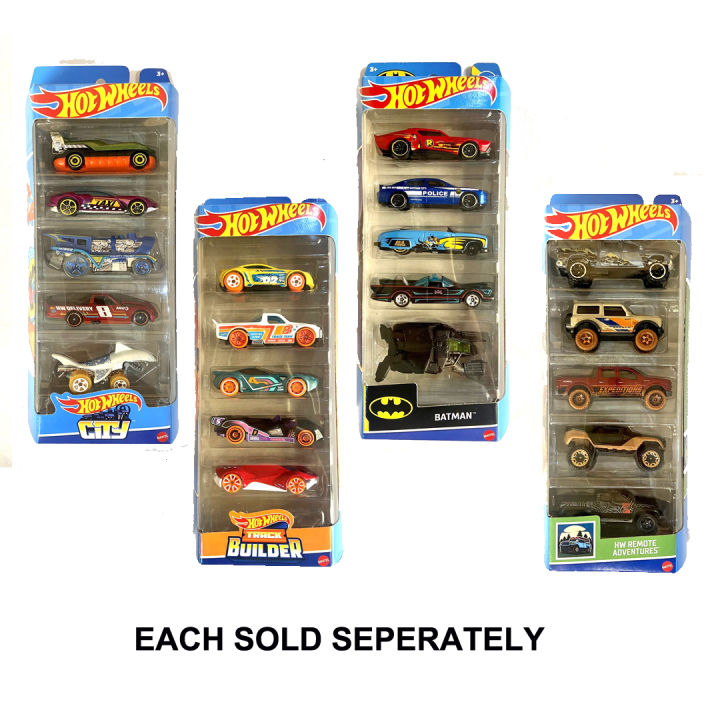 Hot Wheels 5 Car Gift Pack 1pack, Designs and Colors May Vary per