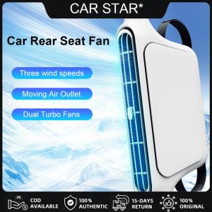 Portable Car Seat Fan 3 Speeds Adjustable Car Headrest Cooling Fan 5V/2A Car Air Cooling Fan Car Interior Accessories