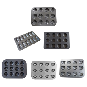 Professional Grades Carbon Steel Baking Pan With Easy Releases Coating And Decorative Multi Design For Home Cooks