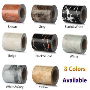 Sikong Home Decor Self-adhesive Skirting Line Vinyl Decals Wall Border Stickers Waist Line Wallpaper Marble Baseboard