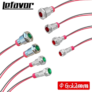 Vỏ kim loại chuyên nghiệp báo hiệu các chỉ báo ánh sáng thiết kế chống thấm nước kích thước nhỏ gọn 10mm để sử dụng bảo trì công nghiệp