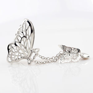 (COD)🔥Jepit Rambut Korea Kupu-kupu Logam Wanita Aksesoris Rumbai Jantung Berongga Temperamen Hiu Klip import murah