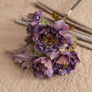 CMIEN7 Real Touch Artificial Peony Flowers Bouquet Elegant Luxury Simulation Peony DIY Vase Decor Realistic Silk Peony Branches Home Living Room Decor