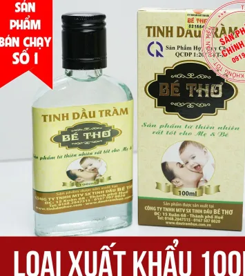 Dầu tràm Bé Thơ Huế 100ml ( chính hãng loại 1 nguyên chất có tem chống giả )