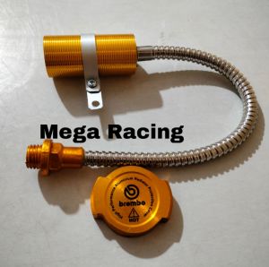 PROMO PAKET Tutup Oli Mesin Model Selang Tabung Warna + Cap Radiator Bulat Universal