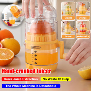 Hand-Cranked Juicer Household Orange And Lemon Juicer Portable Small Fruit Juicer Non-Slip Base Design Easy To Clean No Residue Essential Kitchen Juicer Tool