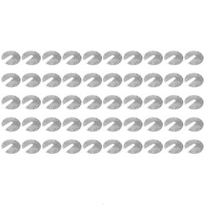 50Pcs Solar Panel Mounting PV Grounding Clip Washer Spacer Lightweight Stainless Steel Corrosion-Free Construction