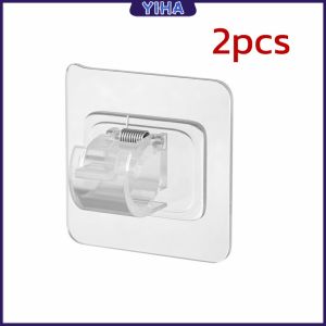 Yiha ตะขอยึดราวม่าน คลิปยึดราวม่าน  ไม่ต้องเจาะผนัง สำหรับห้องครัว 1แพ้ค 2 ชิ้น  2pcs curtain rod holder