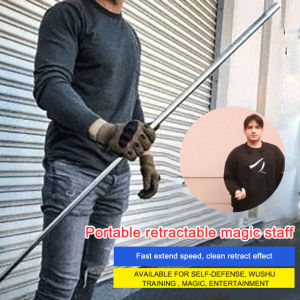 Hot Selling Recommendation🎈Retractable Magic Steel Rod Accessory Magic Pocket Staff Professional Magician Stage Portable Pocket Art Staff Magic Accessory