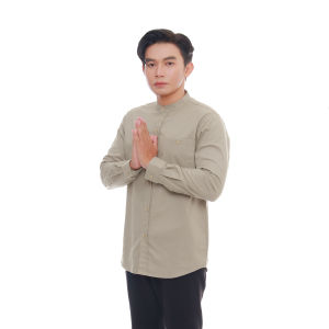 ALFARIZI KEMKO KEMEJA KOKO PRIA DEWASA ATASAN MUSLIM COWOK LENGAN PANJANG BAHAN KATUN PREMIUM