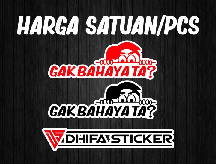 Ga Wajar Sticker stiker gak bahaya ta stiker motor | Lazada Indonesia