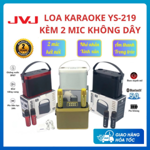 Loa bluetooth karaoke Su-Yosd YS-219 - Tặng kèm 2 micro không dây - Hiệu ứng đổi giọng điều chỉnh echo reverb effect - Hiệu ứng đổi tông giọng vui nhộn - Loa xách tay du lịch thời trang nghe nhạc