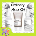 The Ordinary Niacinamide Serum + Alpha Arbutin + Azelaic Acid Acne Set. 