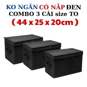Hộp đựng quần áo KHÔNG NGĂN COMBO 3 CÁI hộp đựng đồ có nắp chống bụi sap xep tu quan ao luôn ngăn nắp thùng đựng đồ chơi
