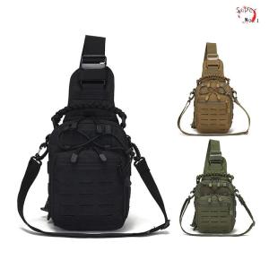 Tactical Sling Bag Pack Molle Camo Waterproof Chest Bag Outdoor Sports Shoulder Bag Pouch for Fishing Hiking CampingCycling