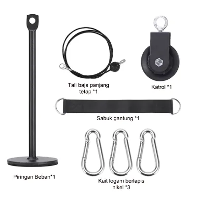 Pulley Cable System Set Home Gym Multifungsi Untuk Latihan Full Body