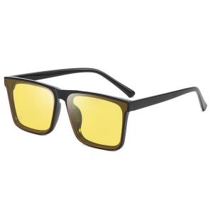 Stylish Sunglasses Square Frame Sunglass Super Model Sunglasses Cermin Mata Hitam Black Frame